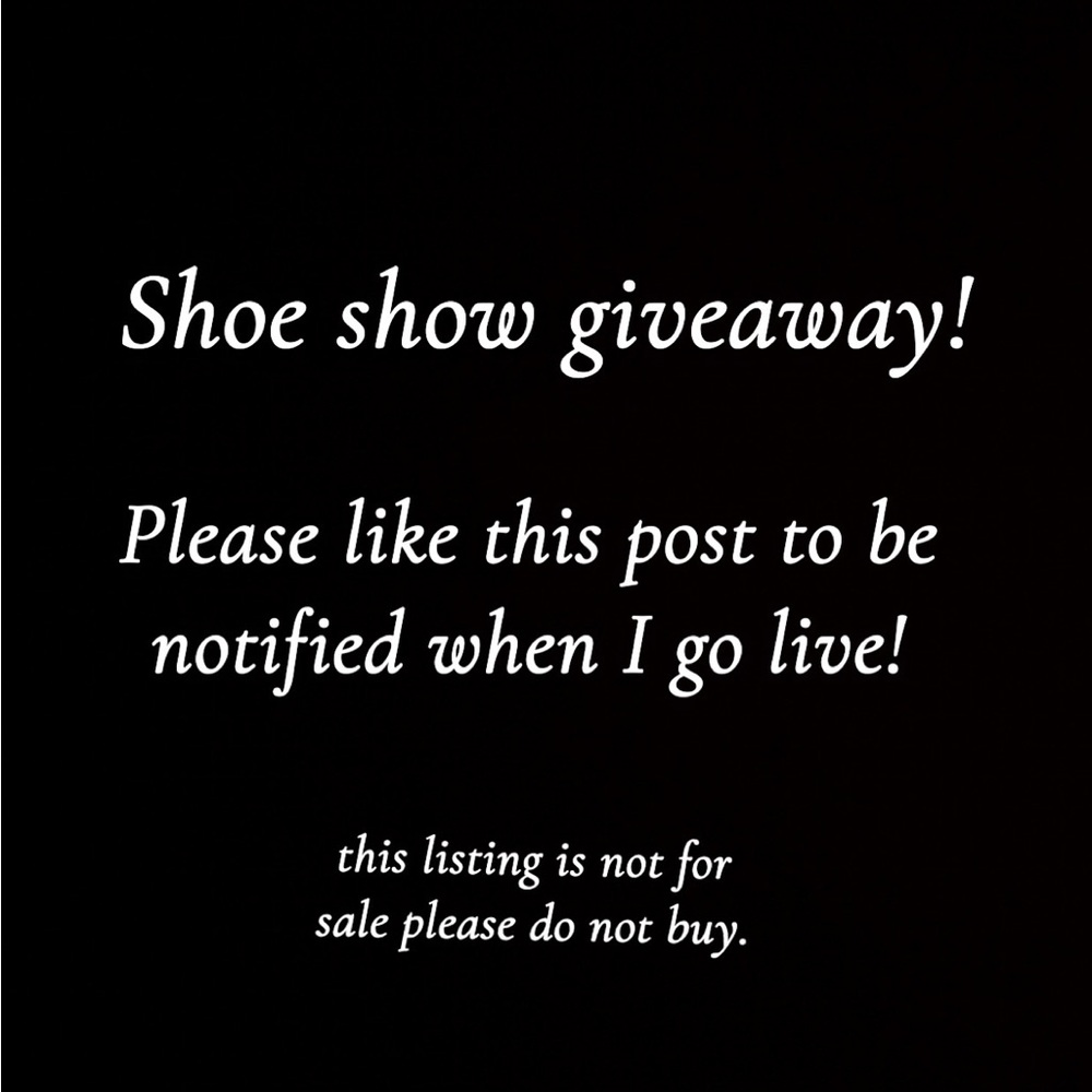 Black Text Graphic - Shoe Show Giveaway